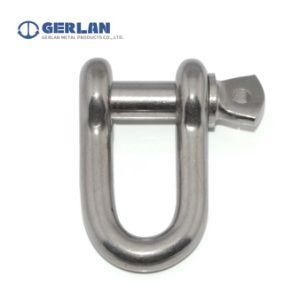 European Type Stainless Steel 316 4mm Large Dee Shackle