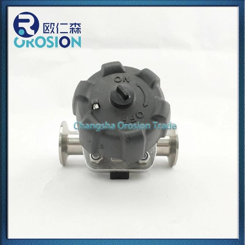 Sanitary Stainless Steel DN25 Manual Type Clamped Gemi Diaphragm Valve