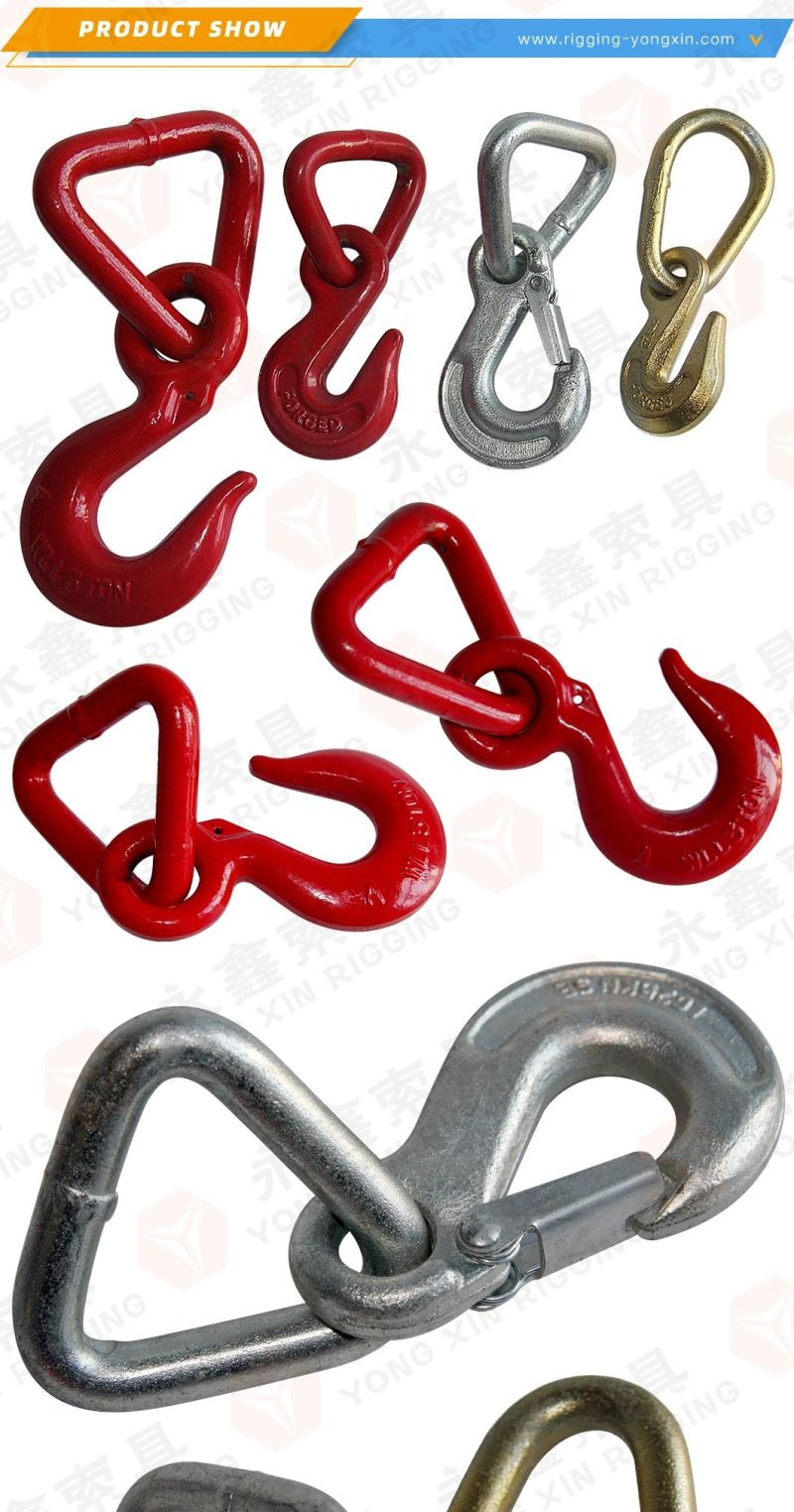 Factory Wholesale G70 Eye Slip Hook with Delta Triangle Ring