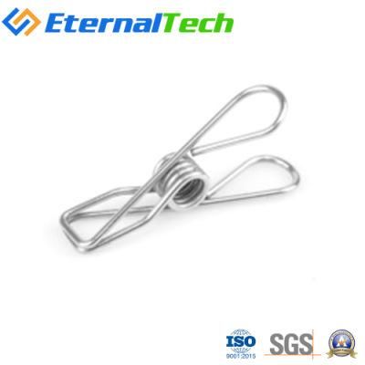 Popular Stainless Steel Metal Tablecloth Pegs Novelty Clothes Pegs Set Factory Customization Clip