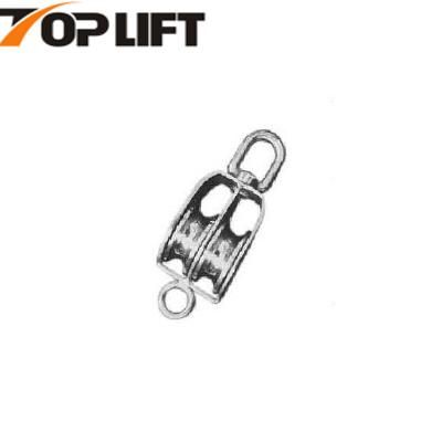 China Factory Sales High Quality Double Swivel Pulley with Ring