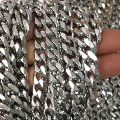 Stainless Steel Chain Necklace Curb Chain for Shoes Accesories Garments Accesories