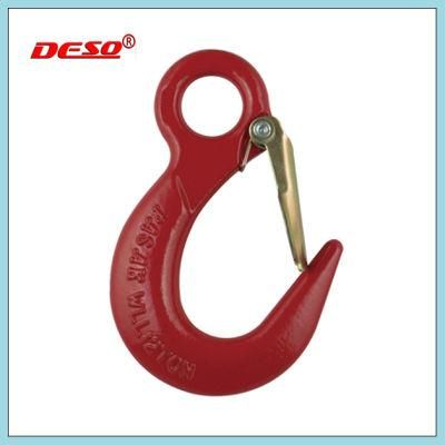 G80 High Load Bearing Eye Crane Hook with Latch