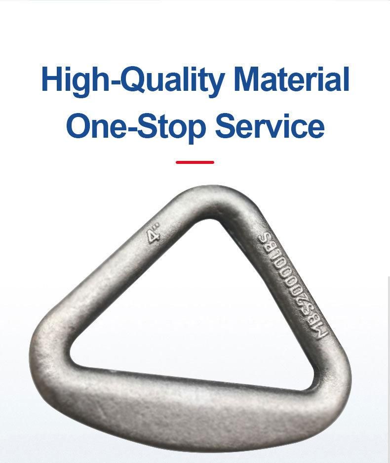 Forged Galvanized Steel Winch Strap Delta Ring/Triangle Ring