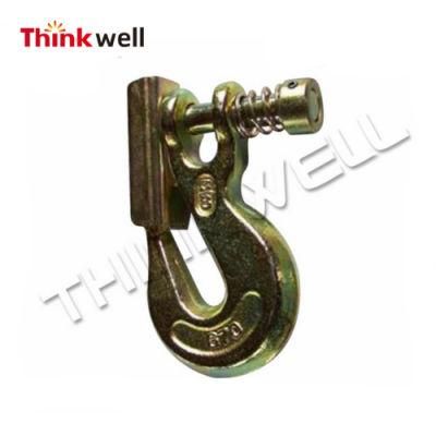 Forged Galvanized Clevis Grab Hook with Latch