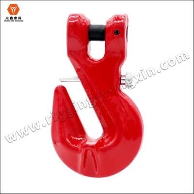 Factory Price Grade 80 Blackened/Galvanized/ Painting Alloy Steel Clevis Grab Hook for Lifting