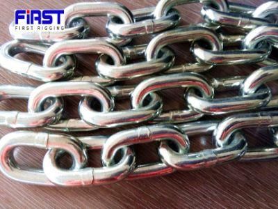 Factory Direct Price Welded Hot DIP Galvanized UK Standard Long Link Chain for Heavy Duty Pulling