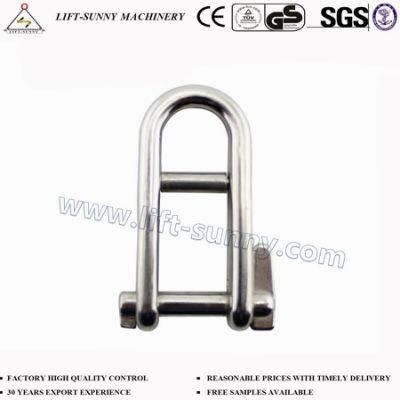 304/316 Stainless Steel European Type Dee Shackle with Key Pin