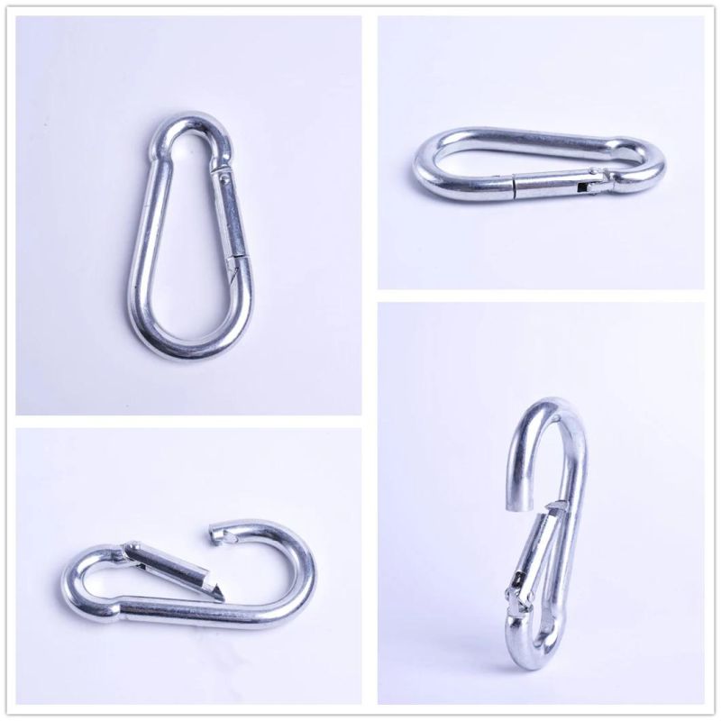 4*40mm The Hook Galvanized High Quality Metal Carabiner Steel Snap Hook