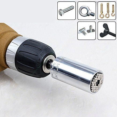 Universal Socket with Power Drill Adapter