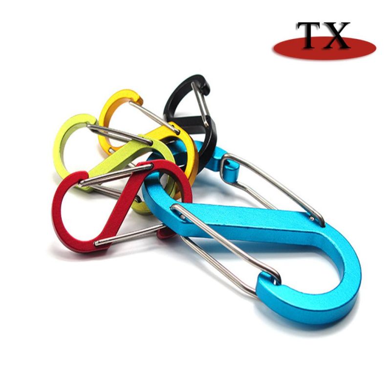 Best Sales Safety S Shape Buckle Key Chain Climbing Carabiner Camping Hiking Hook