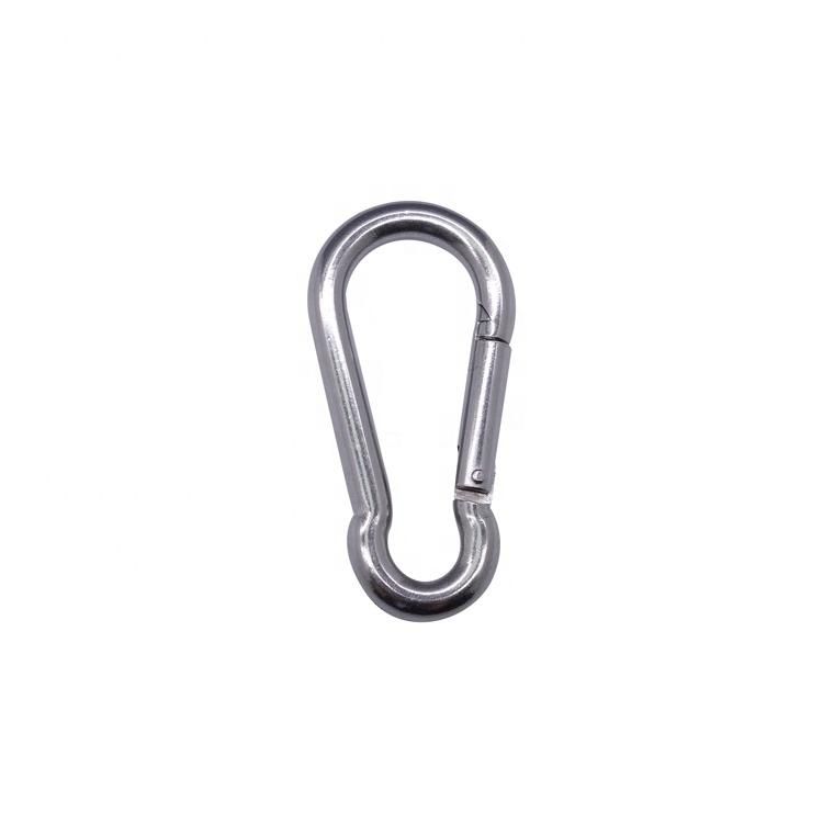 Stainless Steel Spring Snap Hook Carabiner Link Buckle Pack Grade Heavy Duty Quick Link for Camping Fishing Hiking Traveling