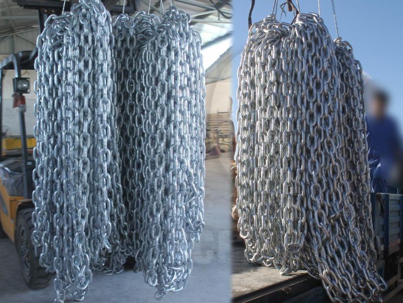 English Standard Hot DIP Galvanized Short Link Chain of Carbon Steel for High Quality Welding