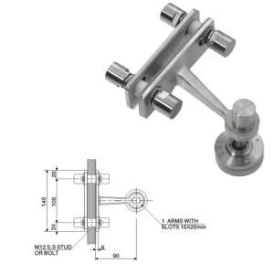 Building Glass Fitting Connector