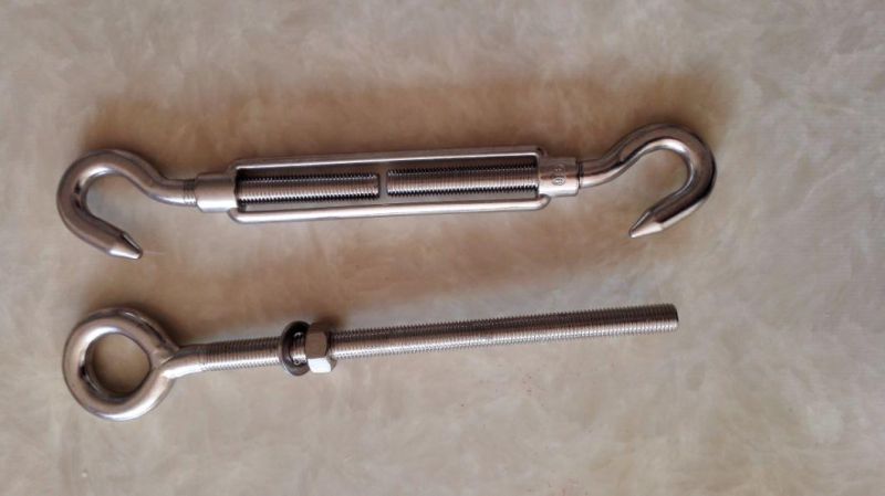 Korean Type Stainless Steel Wire Rope Lifting Turnbuckle with Hook
