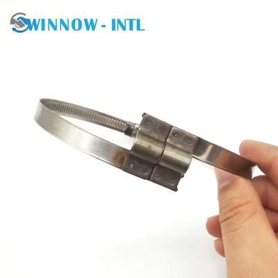 Stainless Steel Bridge Worm Drive Clamp for Clockwise Spiral Hoses