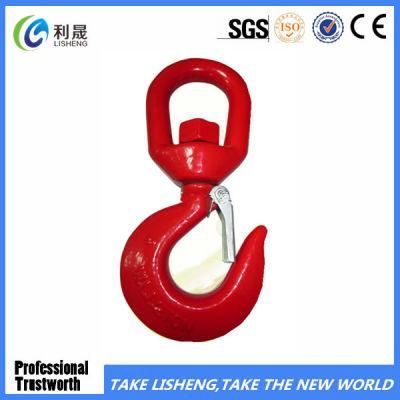 G80 Forged Swivel Crane Hook with Latch Hoist Hook