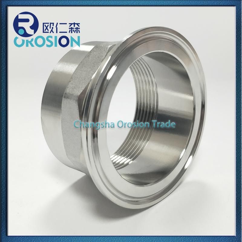 Stainless Steel Female Adapter for Hexagonal Tc Ferrule