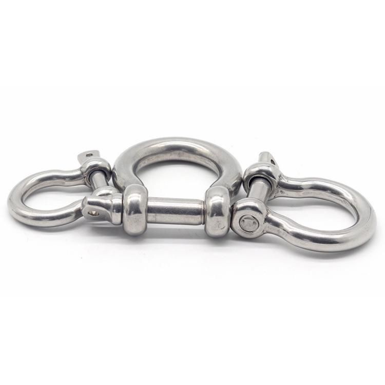 Stainless Steel 304 Rigging Shackle Bow Shackle with Safety Pin