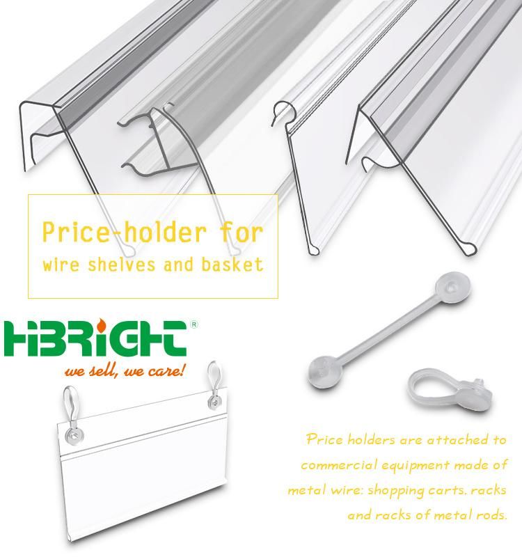 Wire Shelves and Basket Price Holder Data Strip Price Talker