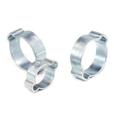 Wholesale Non-Adjustable Stainless Steel Double Ear Hose Clamp