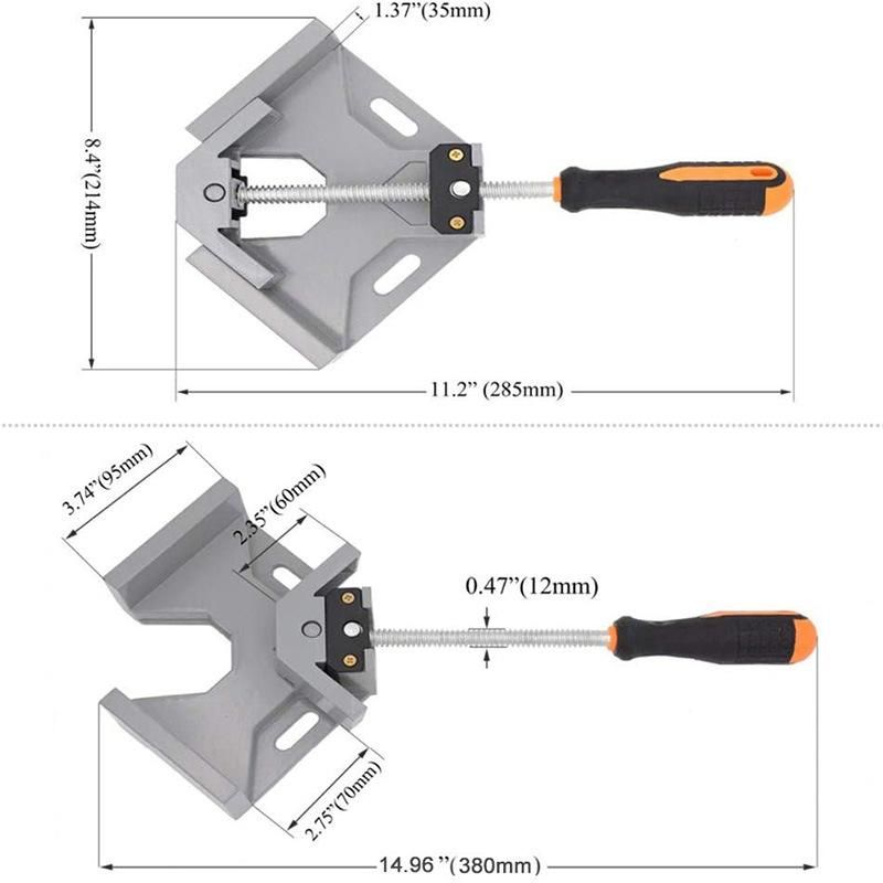 Single Handle Aluminum Alloy Right Angle 90 Degree Corner Clamp
