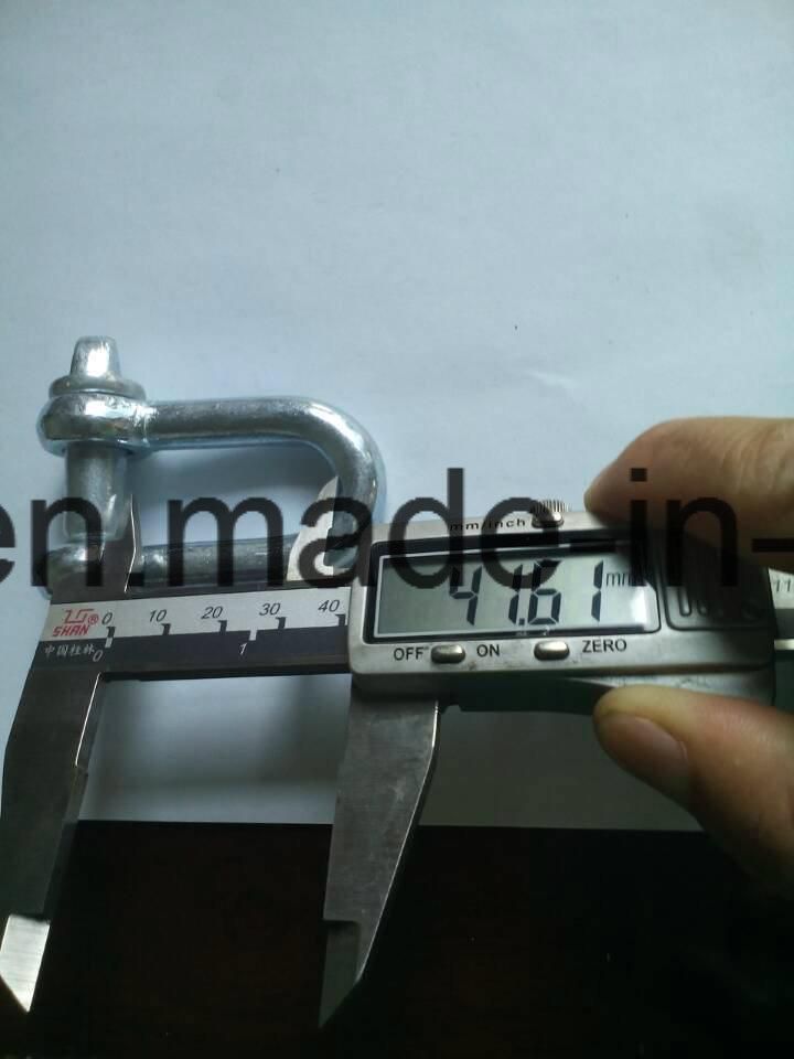 0.25ton 8mm DIN82101 Forged Shackle for Lifting with Galvanized Surface