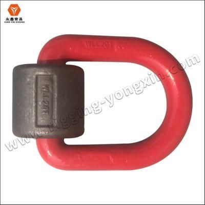 G80 Forged Alloy Steel D Ring Swivel Hoist Ring Lifting Point Lifting Link