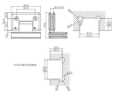 Sliding Shower Door Shower Glass Holder