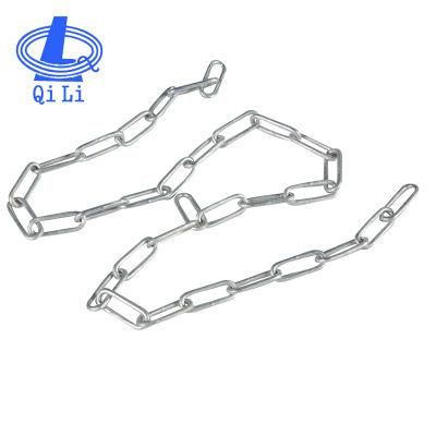 DIN763 Electro Galvanized Long Link Chain