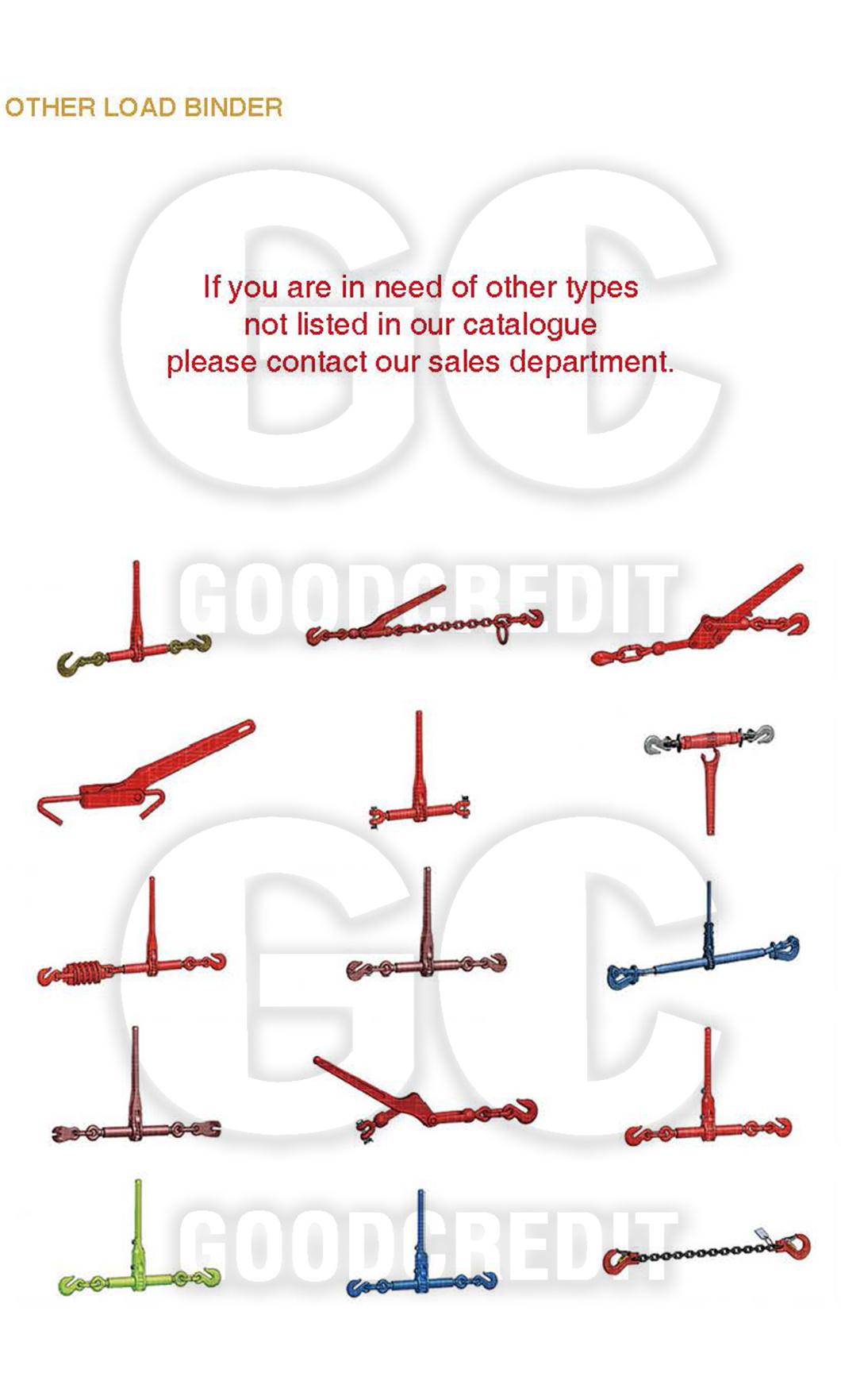 Standard Deep Red Ratchet Load Binder with Grab Hooks