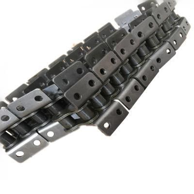 Short Pitch Precision Stainless Steel Hardware Motorcycle Industrial Short Pitch Conveyor Roller Chain with Straight Plate