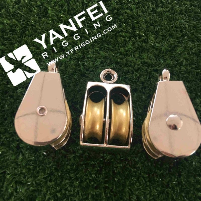 Stainless Steel Eye Swivel Block with Double Pulley