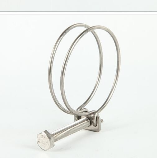 OEM Spring Steel Double Wire Hose Clamp with Factory Price