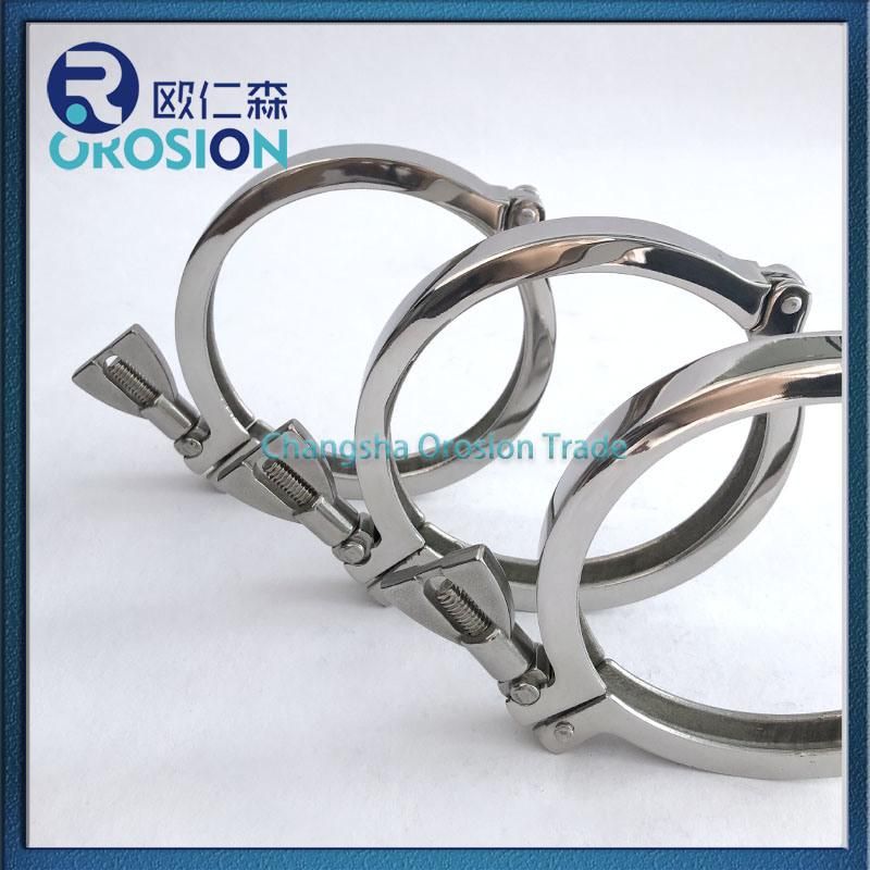 High Quality Sanitary Stainless Steel Mirror Polish Clamp