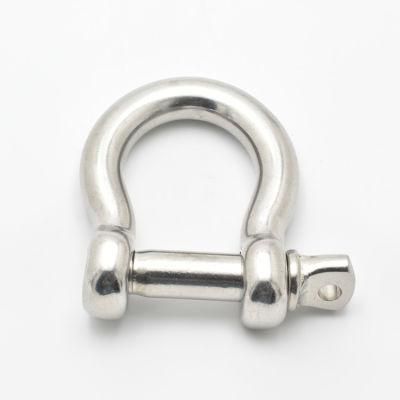 Factory Rigging Hardware 304 Stainless Steel Dee Shape Shackle D Shackle