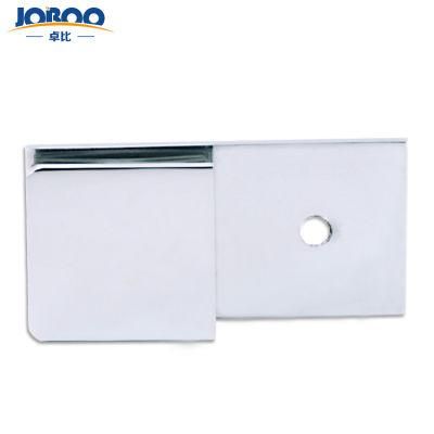 Hotsale Metal Round Edge Wall to Glass 180 Degree Shower Door Corner Connector Brass Suspender Clips for Bathroom Glass Door