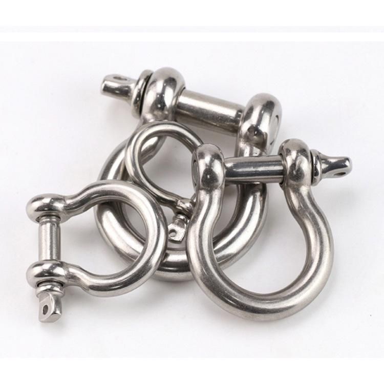 Custom Stainless Steel Type M4 4mm D Dee Ring Shackle Bow Shackle
