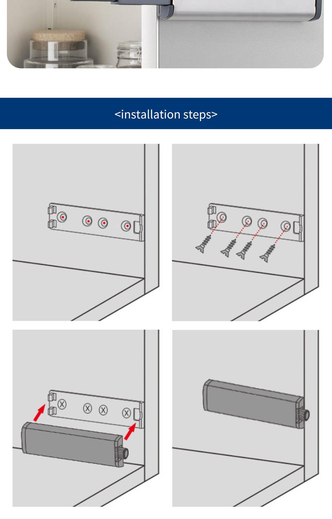 Metal Cabinet Door Rebound Device