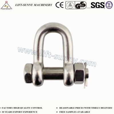 304/316 Stainless Steel Us Bolt Type Safety Pin Chain Shackles