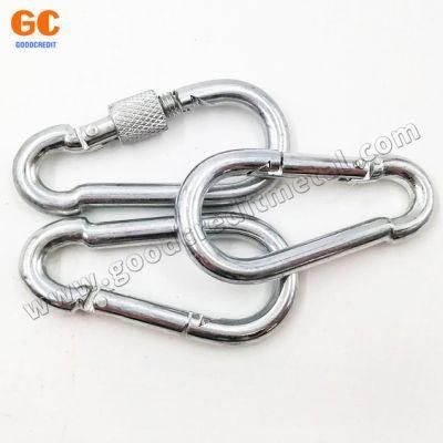 Stainless Steel Straight Snap Hook with Screw