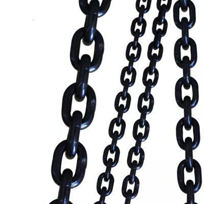 High Tension G80 Alloy Steel Black Oxide Hoist Chain