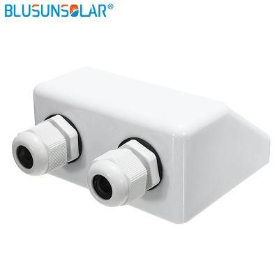 ABS Waterproof Solar Cable Entry Plate Double Hole for Motorhomes, Campers, Caravans, Boats, Ideal for Solar Panels
