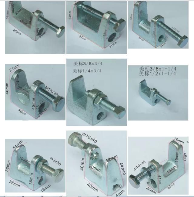 Galvanized Formwork Tie Rod Malleable Iron Thread Rod Steel Beam Clamp