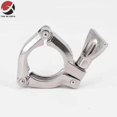 Lost Wax Casting Pipe Fitting Stainless Steel Three Section Clamp