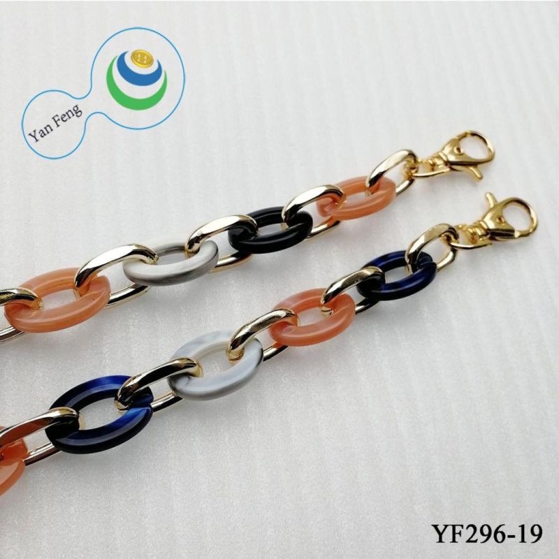 Fancy Women Plastic Decorative Bag Lock Chain for Garment/Bag Accessories