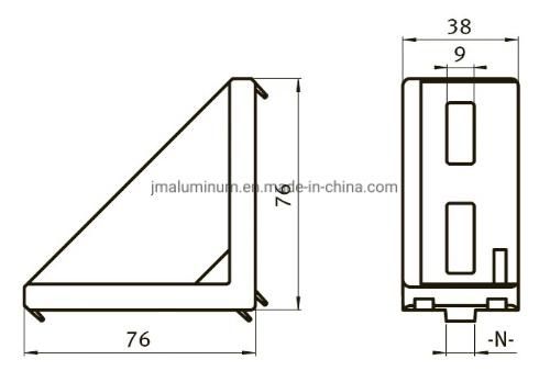 4040 Corner Fitting 4080 8080 Angle Brackets with End Cap Aluminum Profile Accessories