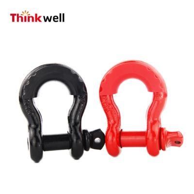 4.75ton Black D-Ring Recovery Bow Shackle with Protector
