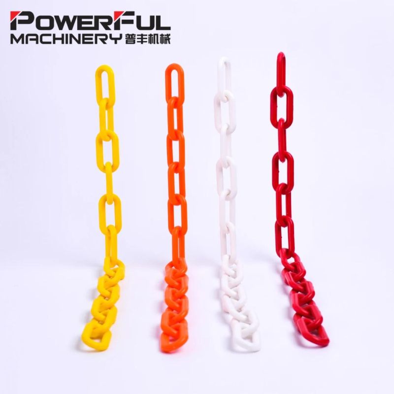 8mm White Plastic Chain for Road Safety