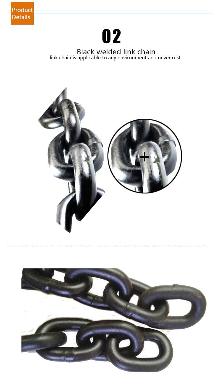 High Grade Hardened Steel Welded Safety Load Chain for Sling